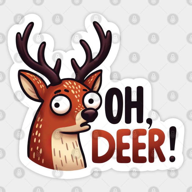 Oh, Deer! Sticker by TeaTimeTales
